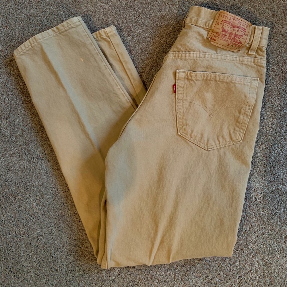 Vintage Tan Khaki Levi Jeans 33x32